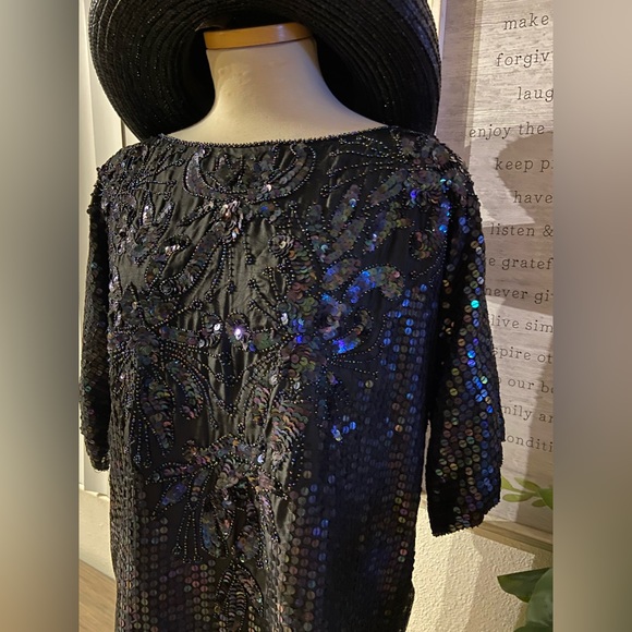 Elegance by Anujan | Vintage Beaded & Sequin Top - Picture 2 of 6